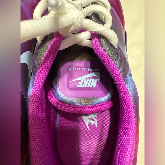 Nike Air Max Thea Print Shoes Hyper Violet/Blue Cap 599408-503 Women's Size 6 - Picture 10 of 14